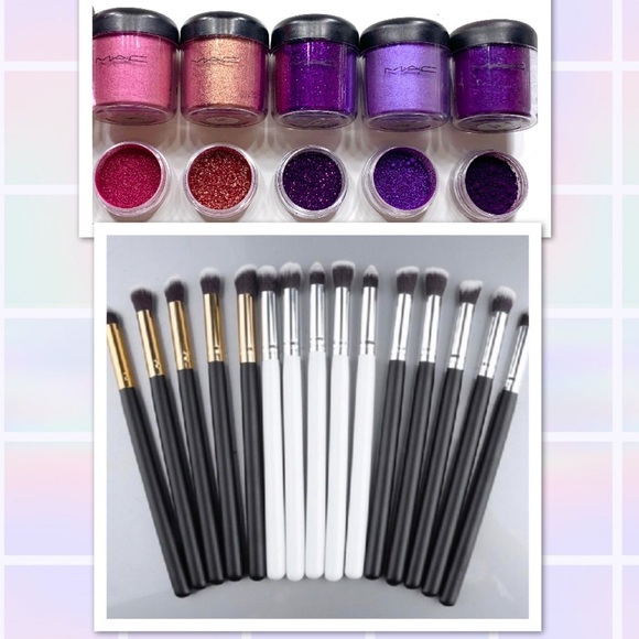 MAC Cosmetics Other - 🔥LAST ONE🔥M•A•C Pigments + Brush Set💎